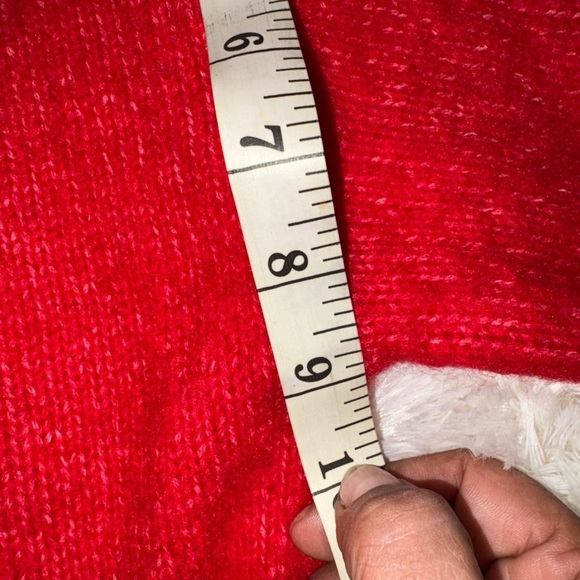 BRUMS MILANO Vibrant Red Crew Neck Sweater, cropped, made in Italy🇮🇹, size 14 /S - Picture 10 of 12